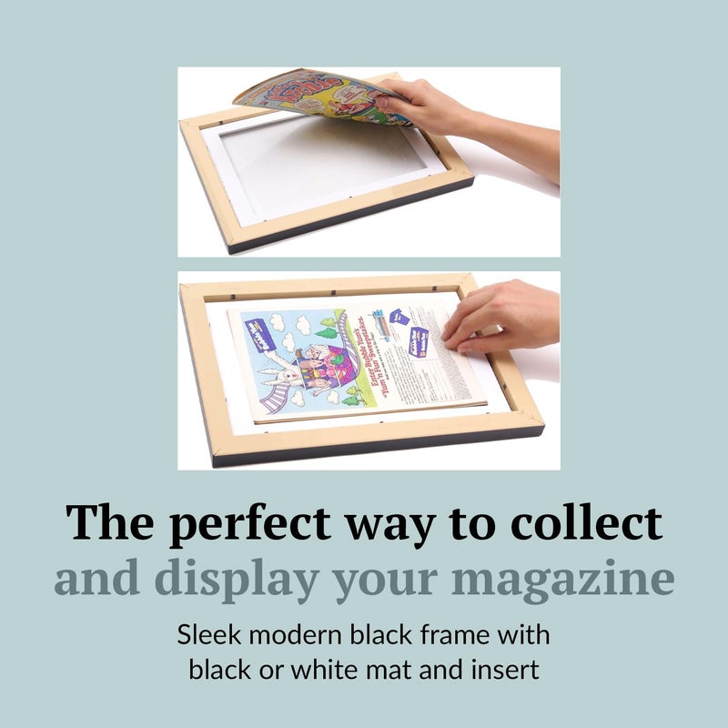 Creative Picture Frames 8" x 10.5" Sports Illustrated Magazine Display Frame, Suitable for 1994-Current Collector's Edition Sports Magazines with Wall Mount & Easel, White Mat, 1 Count - Image 3